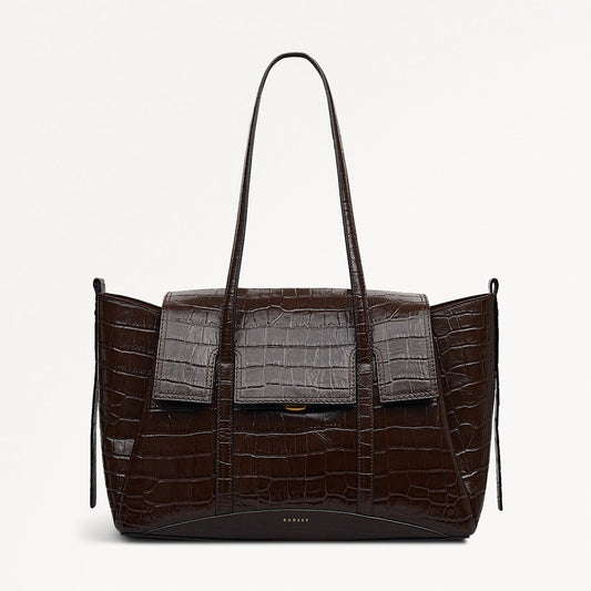 Radley London Dark Oak Medium Flapover Shoulder Bag