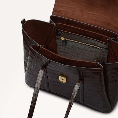 Radley London Dark Oak Medium Flapover Shoulder Bag