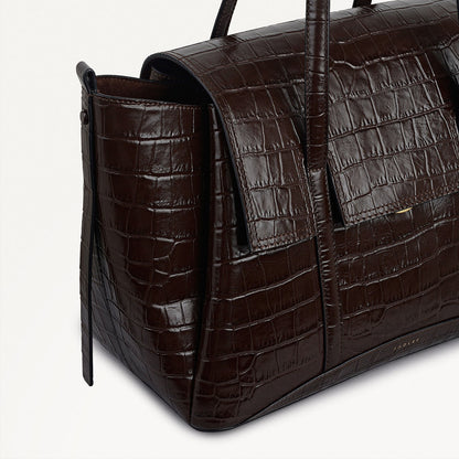 Radley London Dark Oak Medium Flapover Shoulder Bag