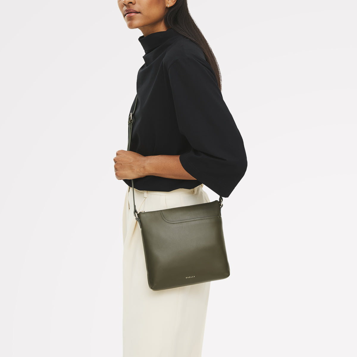 Radley London Pine Needle Small Ziptop North-South Cross Body Bag