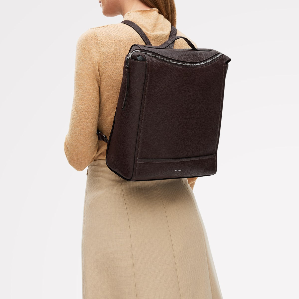 Radley London Dark Oak Medium Ziptop Backpack