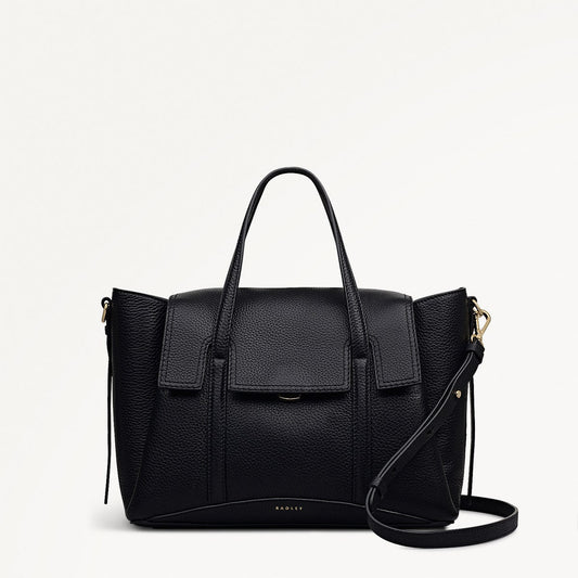 Radley London Black Medium Flapover Grab Bag