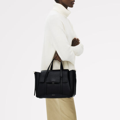 Radley London Black Medium Flapover Grab Bag