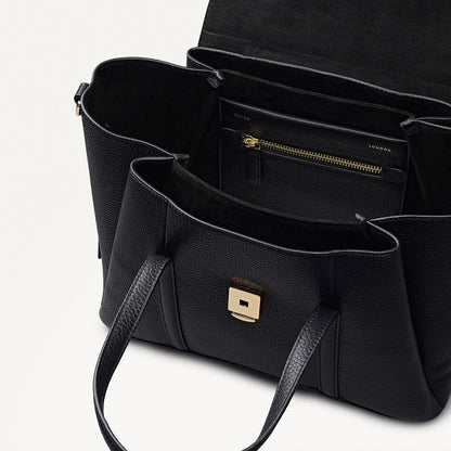 Radley London Black Medium Flapover Grab Bag