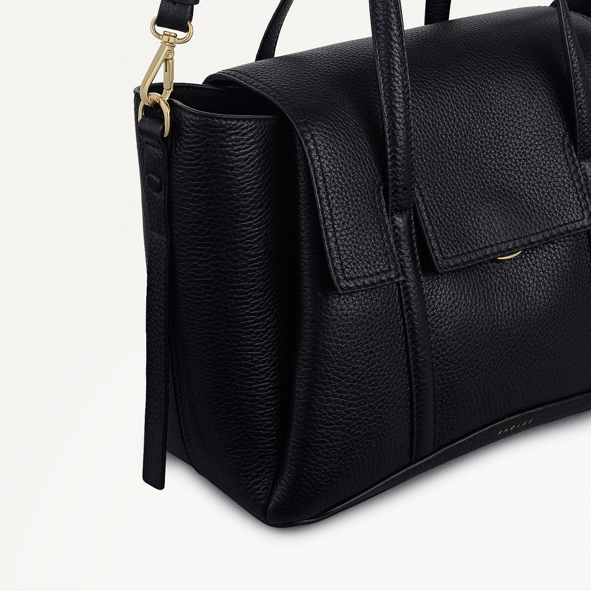Radley London Black Medium Flapover Grab Bag