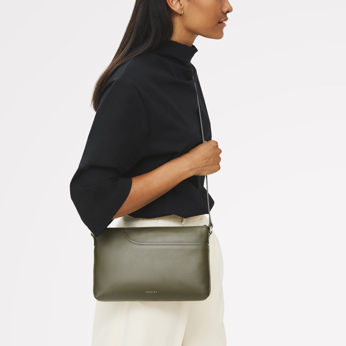 Radley London Pine Needle Medium Ziptop East-West Cross Body Bag