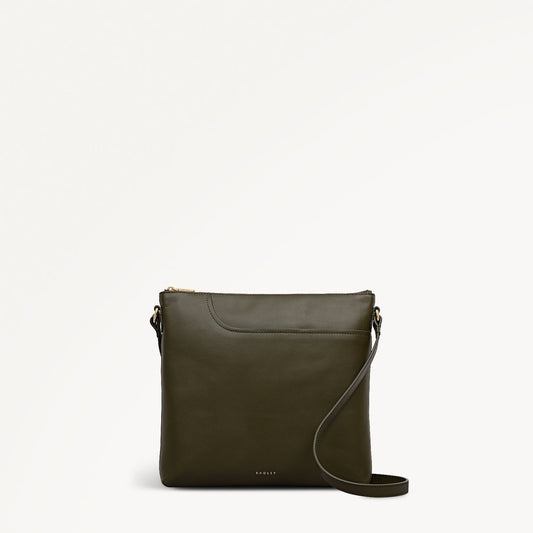 Radley London Pine Needle Large Ziptop North-South Cross Body Bag