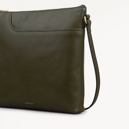 Radley London Pine Needle Large Ziptop North-South Cross Body Bag