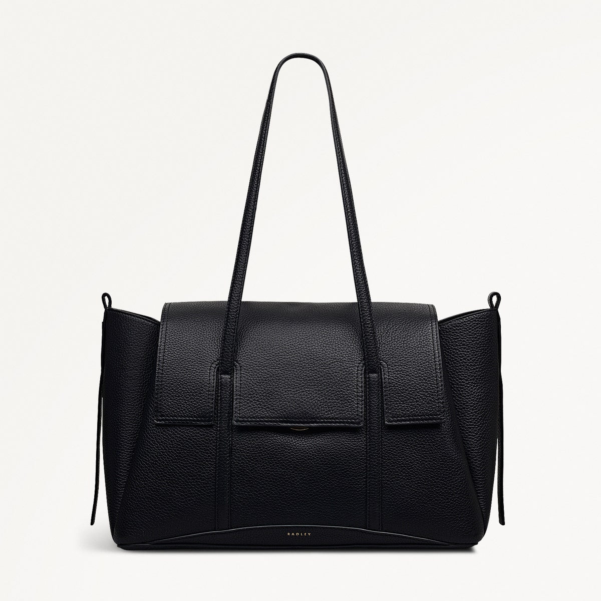 Radley London Black Large Flapover Shoulder Bag