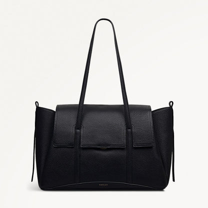 Radley London Black Large Flapover Shoulder Bag