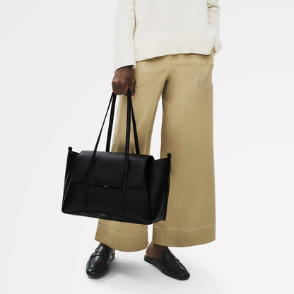 Radley London Black Large Flapover Shoulder Bag