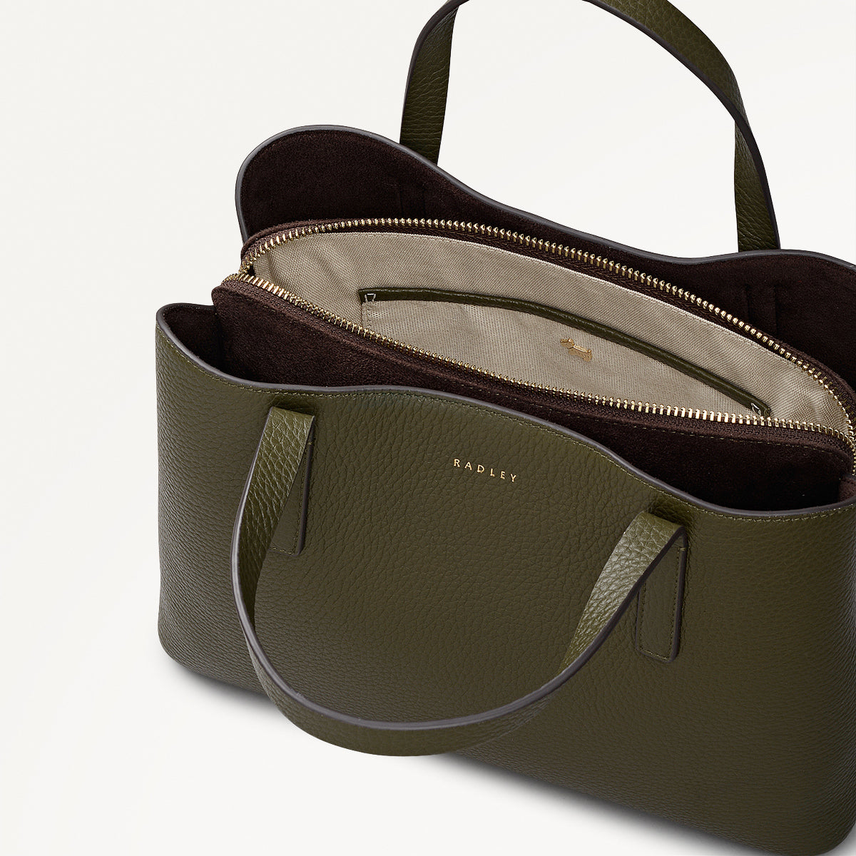 Radley London Pine Needle Medium Ziptop Grab Bag