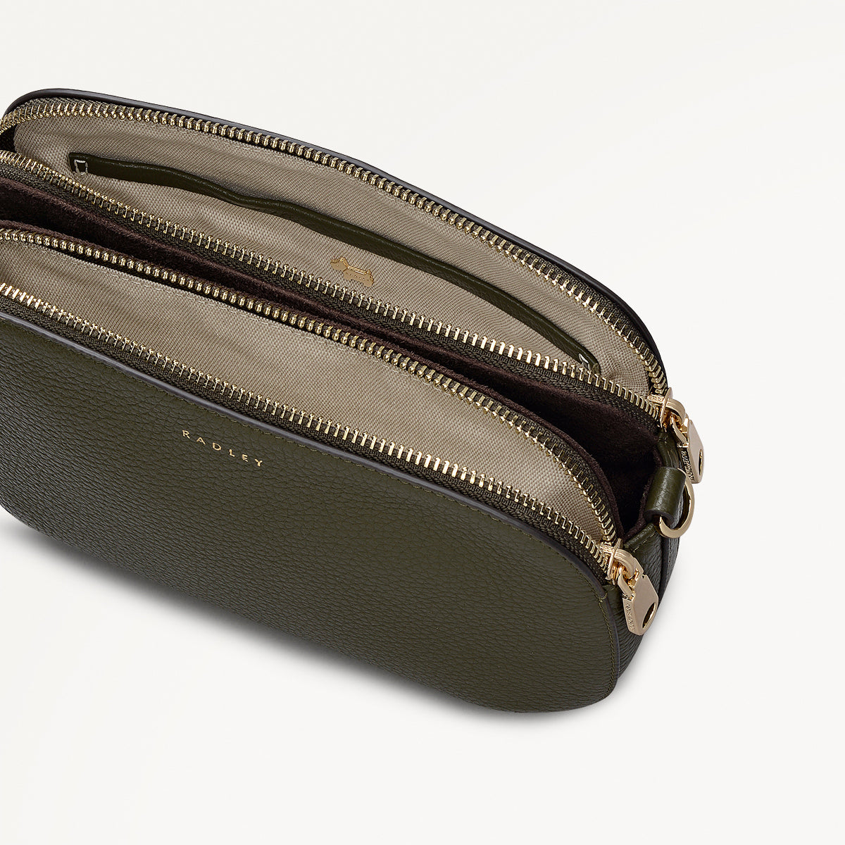 Radley London Pine Needle Medium Ziptop Cross Body Bag