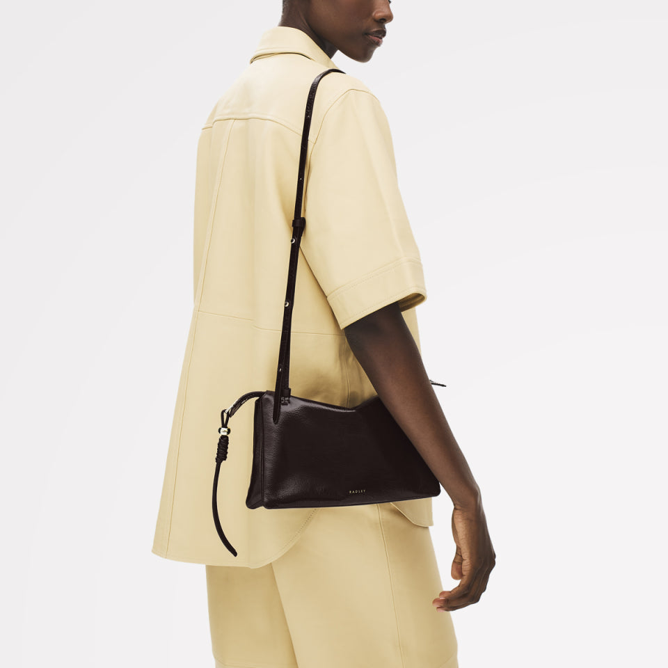 Radley London Dark Oak Medium Ziptop Cross Body Bag