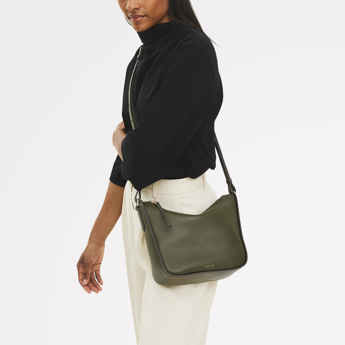 Radley London Pine Needle Medium Ziptop Cross Body Bag