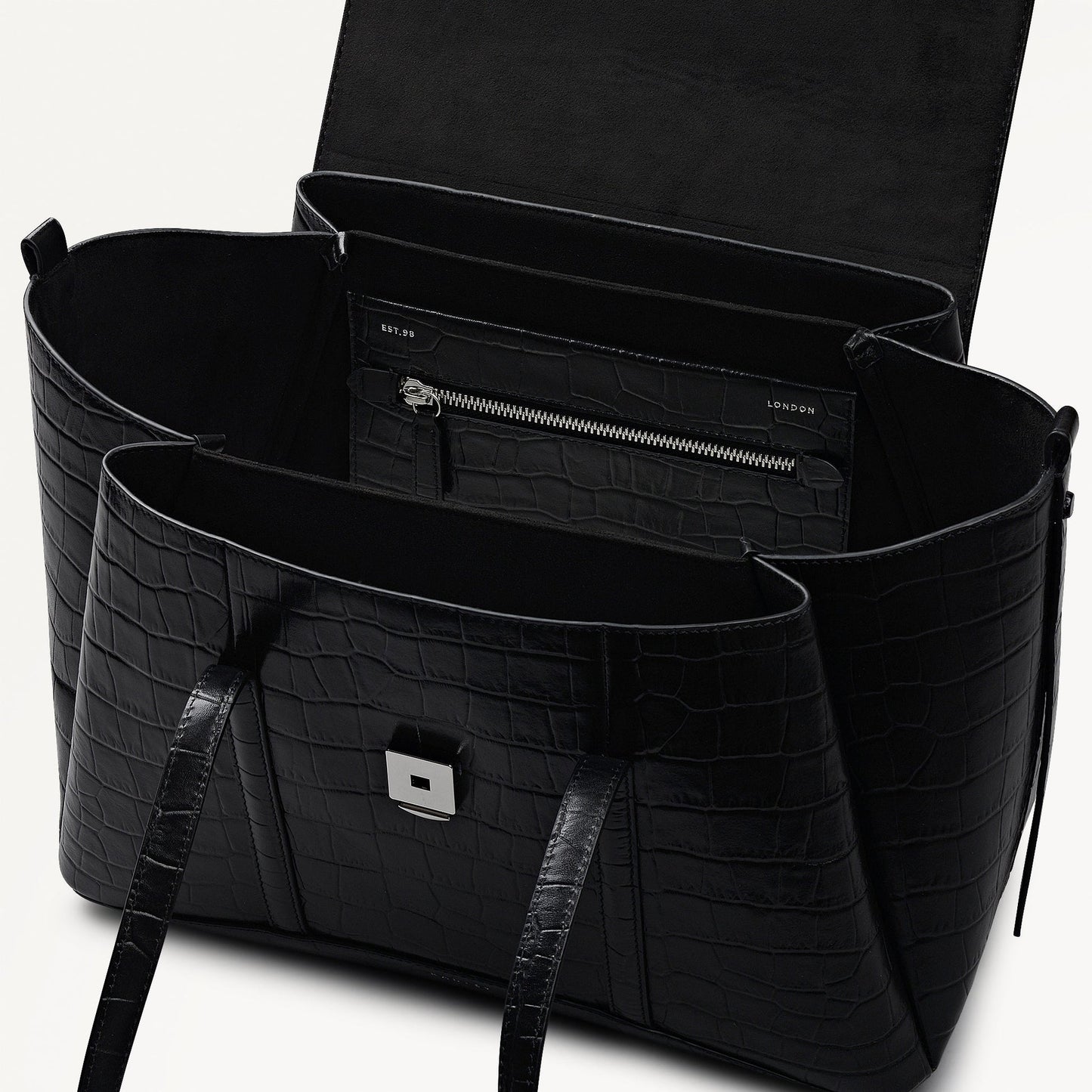 Radley London Black Medium Flapover Shoulder Bag