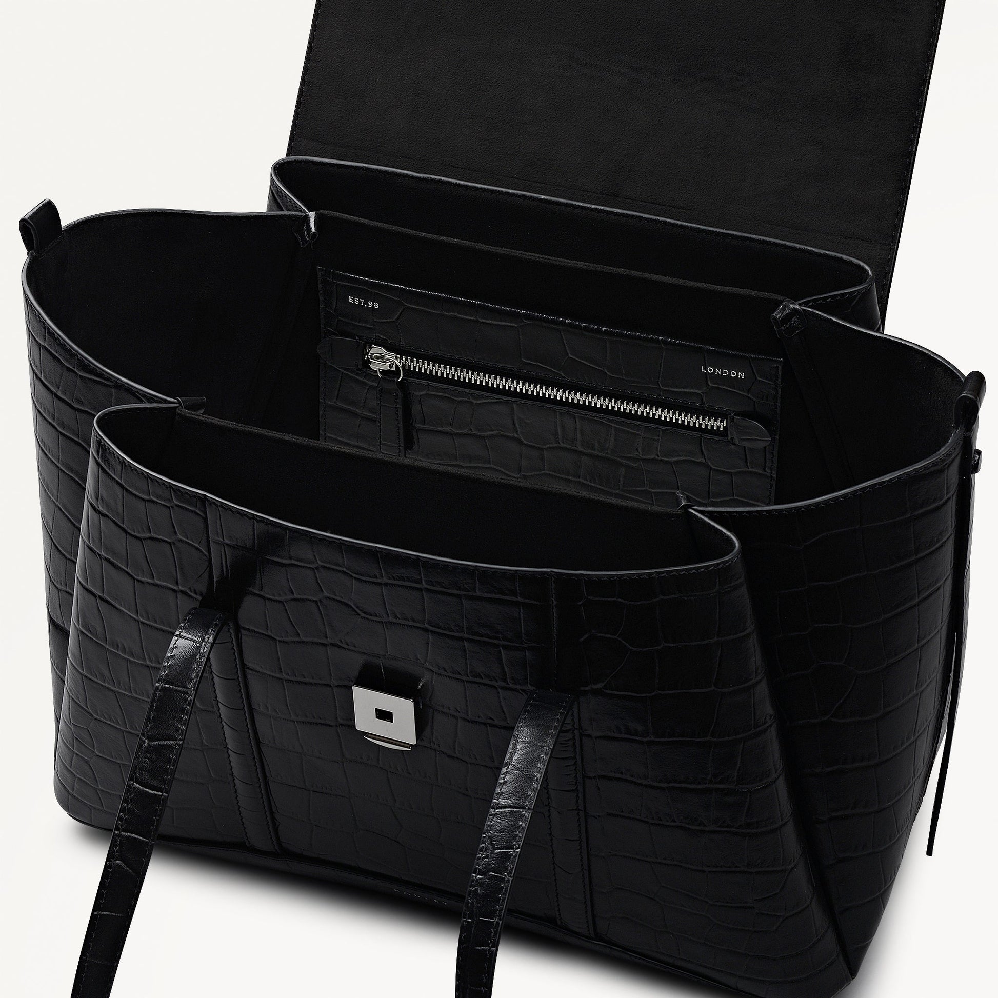 Radley London Black Medium Flapover Shoulder Bag