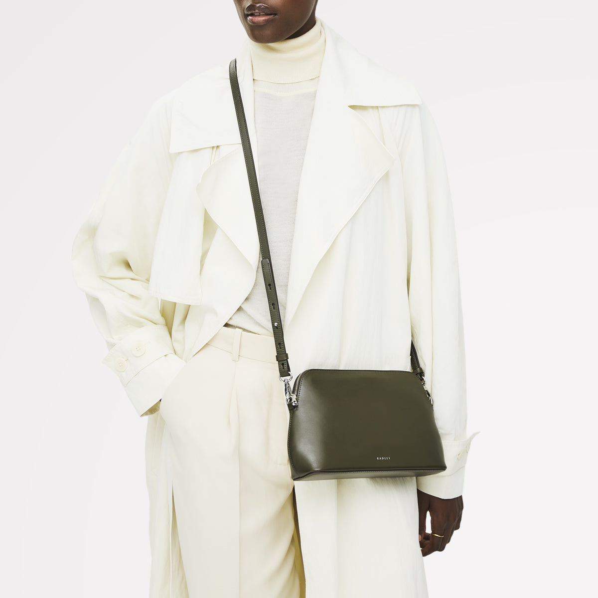 Radley London Pine Needle Medium Ziptop Cross Body Bag