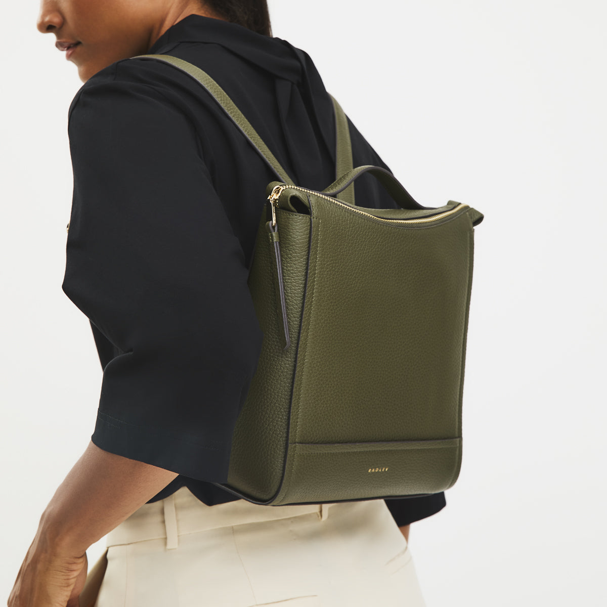 Radley London Pine Needle Small Ziptop Backpack