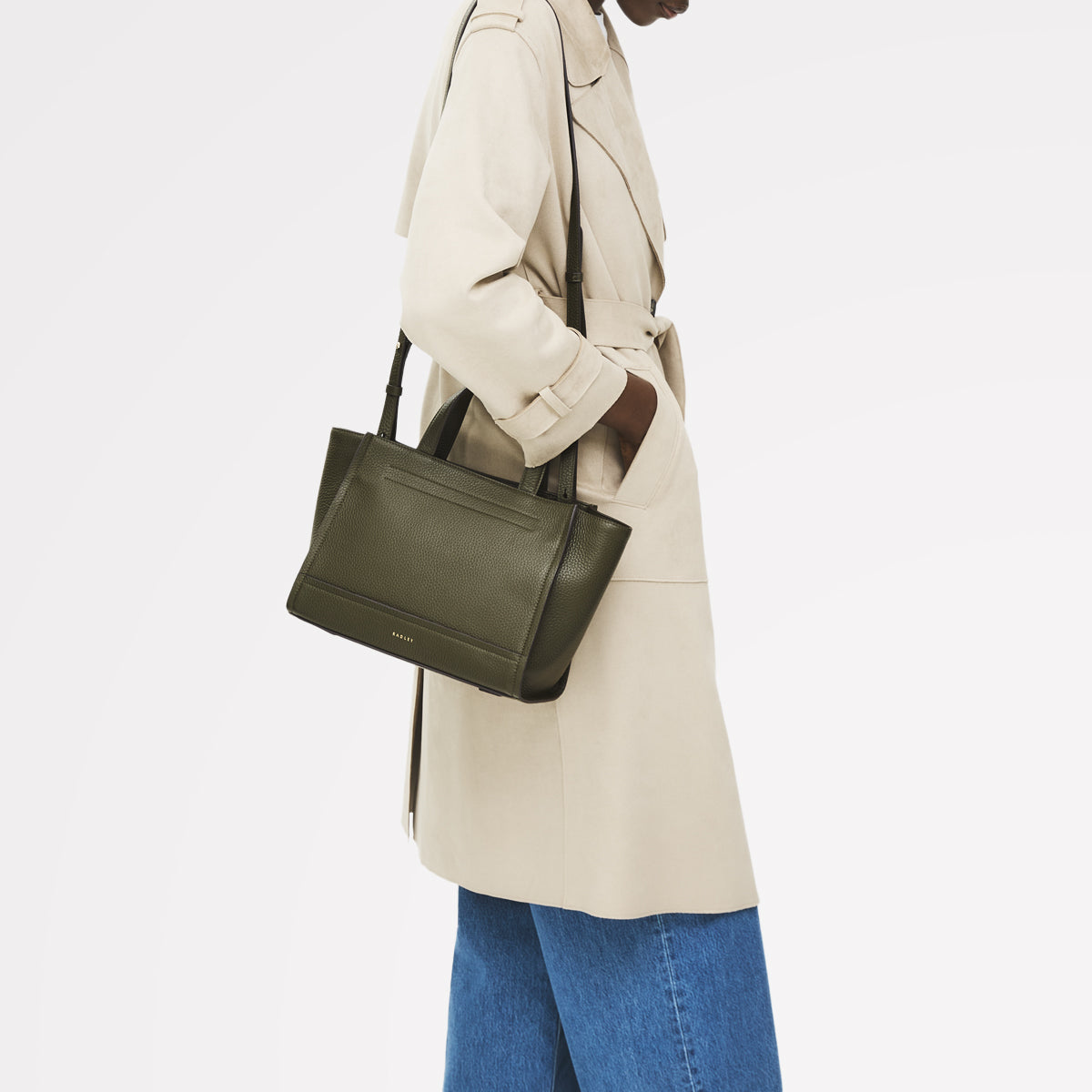 Radley London Pine Needle Medium Ziptop Grab Bag
