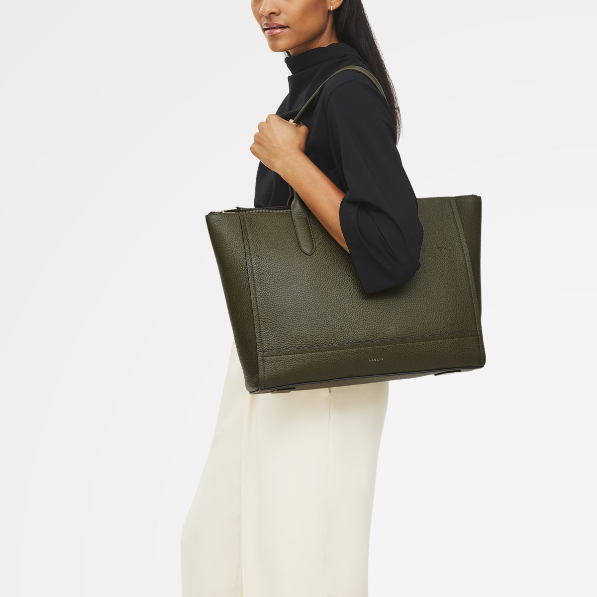 Radley London Pine Needle Medium Ziptop Tote Bag