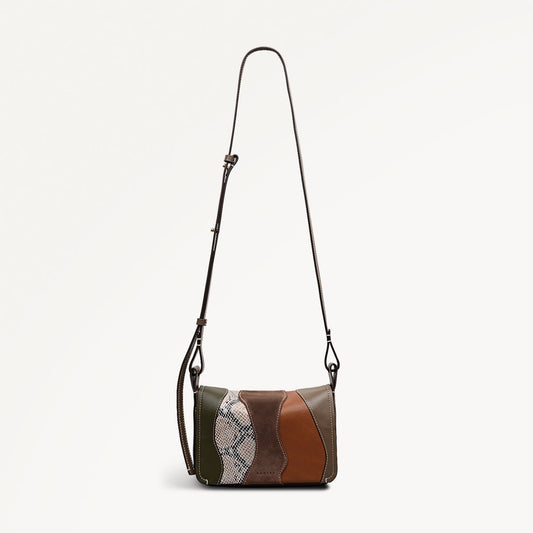 Radley London Coffee Small Flapover Cross Body Bag