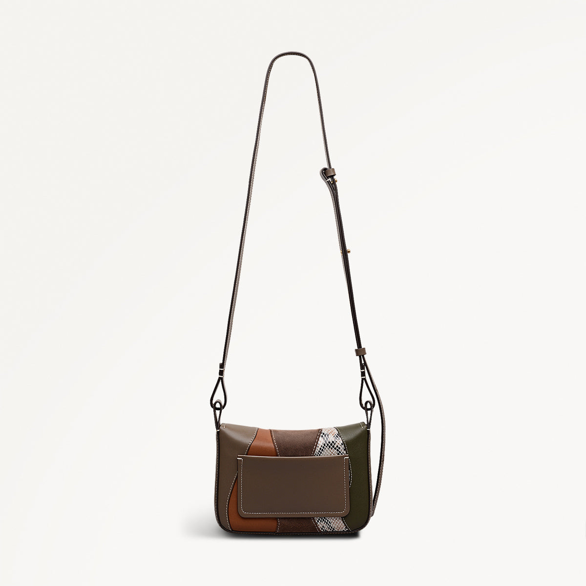 Radley London Coffee Small Flapover Cross Body Bag