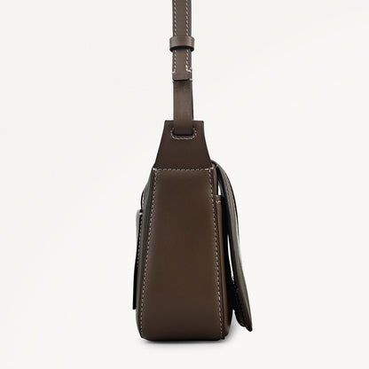 Radley London Coffee Small Flapover Cross Body Bag