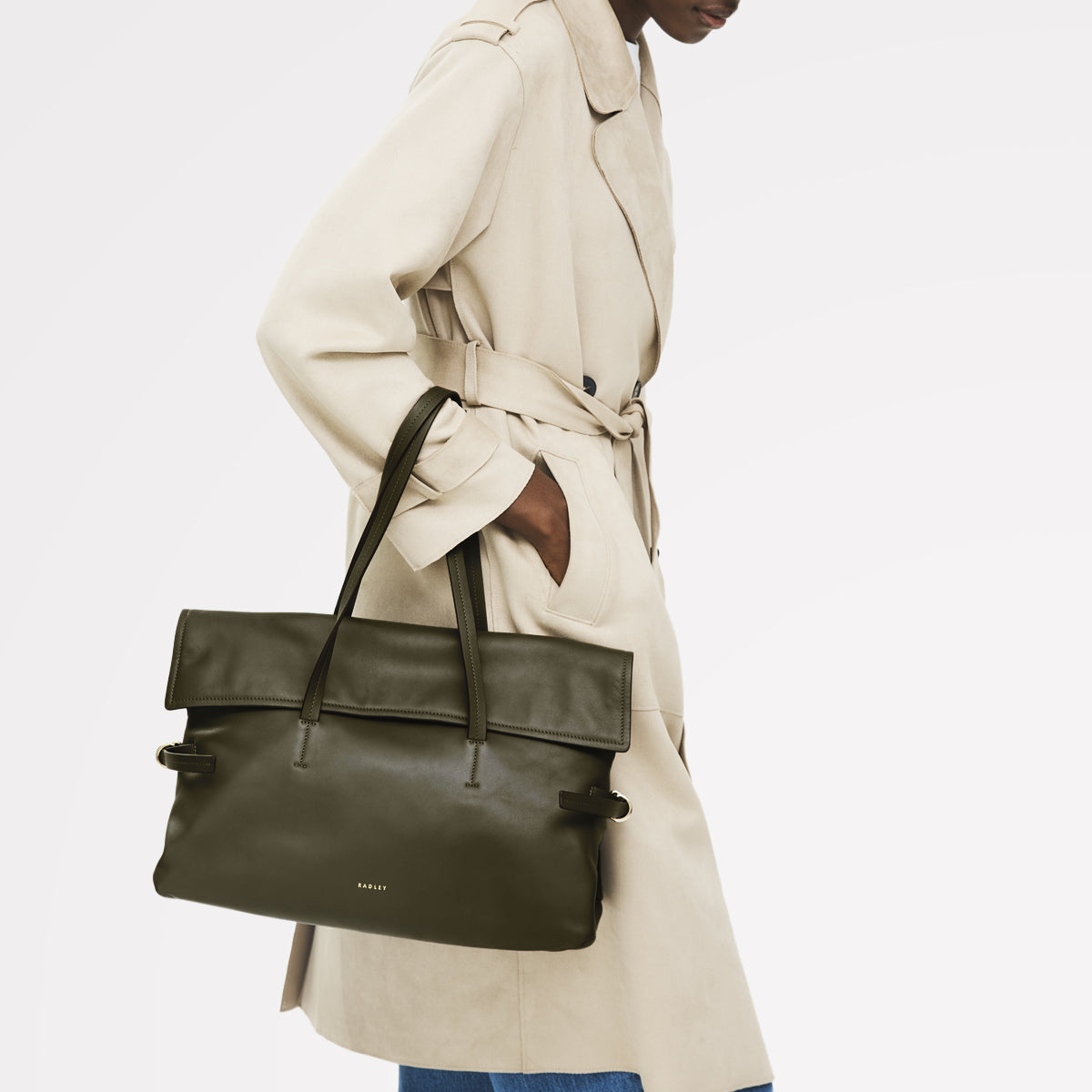 Radley London Pine Needle Medium Flapover Shoulder Bag