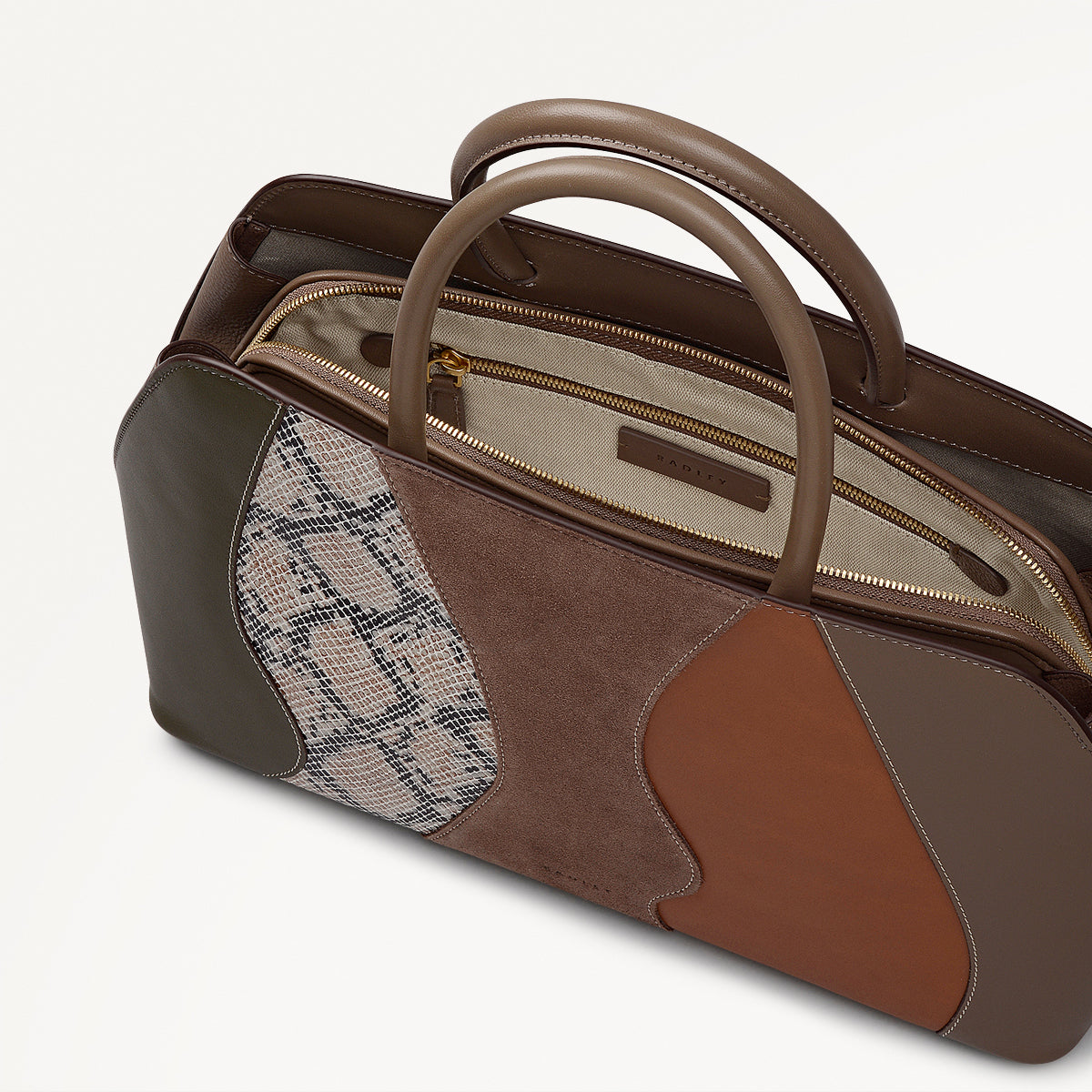 Radley London Coffee Medium Ziptop Grab Bag