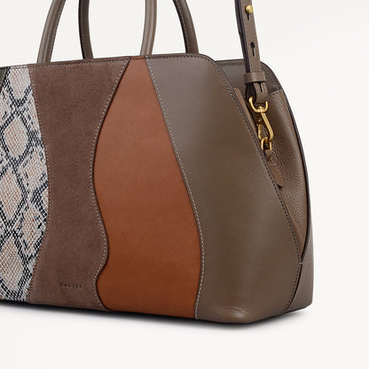 Radley London Coffee Medium Ziptop Grab Bag