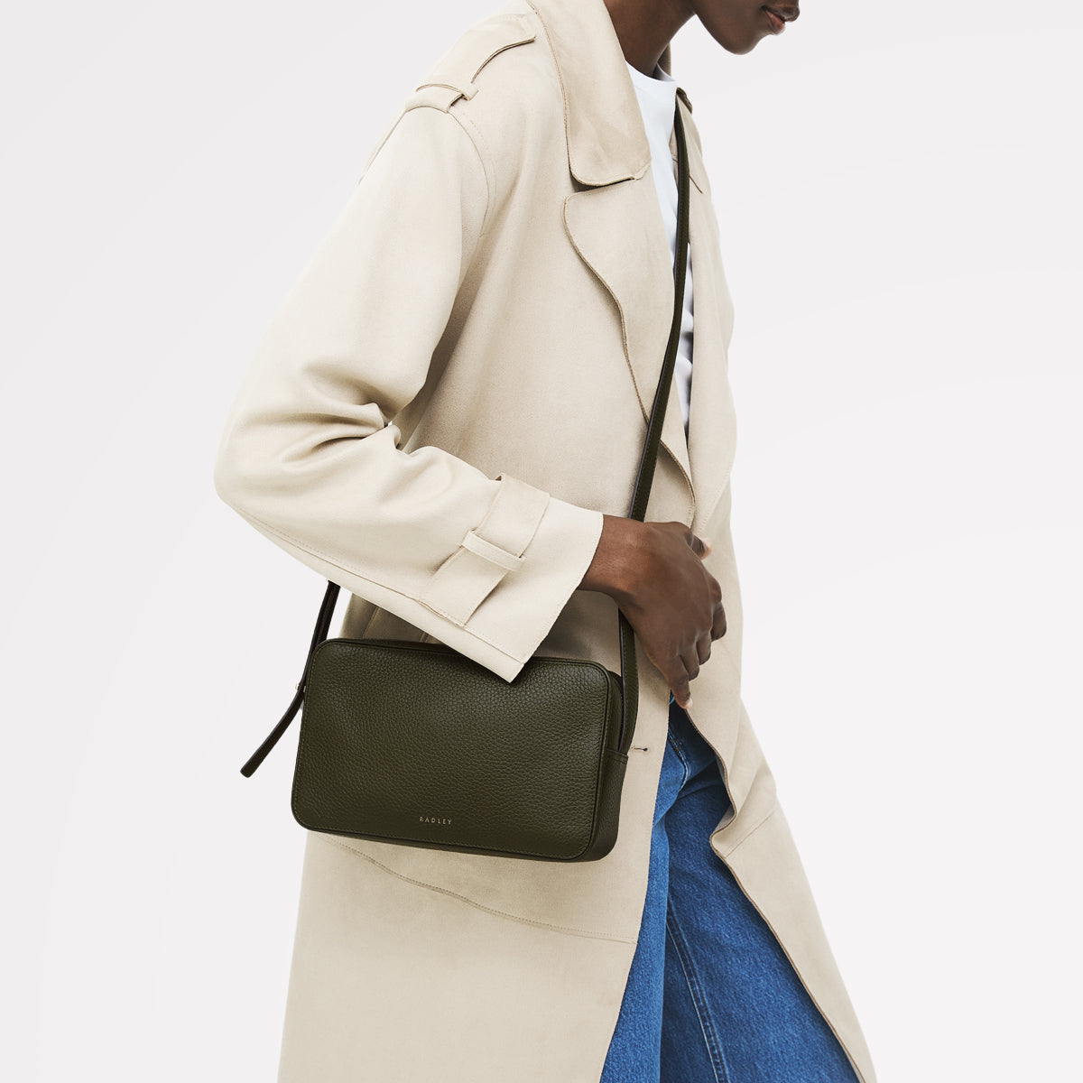 Radley London Pine Needle Small Ziptop Cross Body Bag