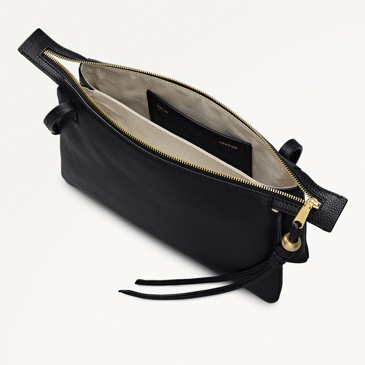 Radley London Black Medium Ziptop Cross Body Bag