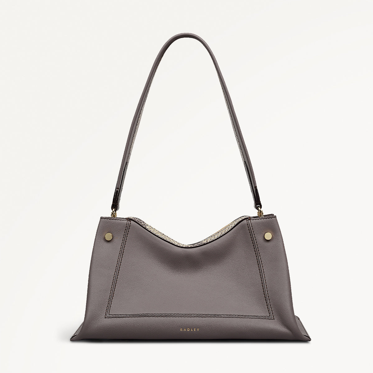 Radley London Coffee Medium Ziptop Shoulder Bag