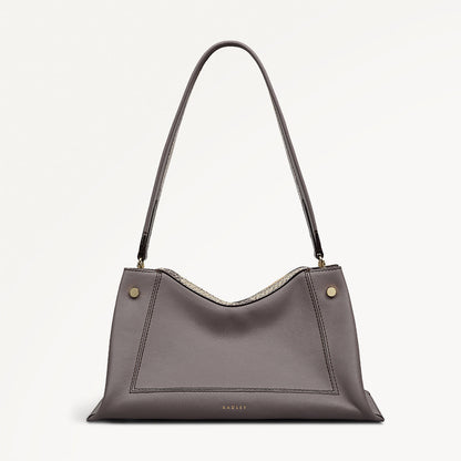 Radley London Coffee Medium Ziptop Shoulder Bag