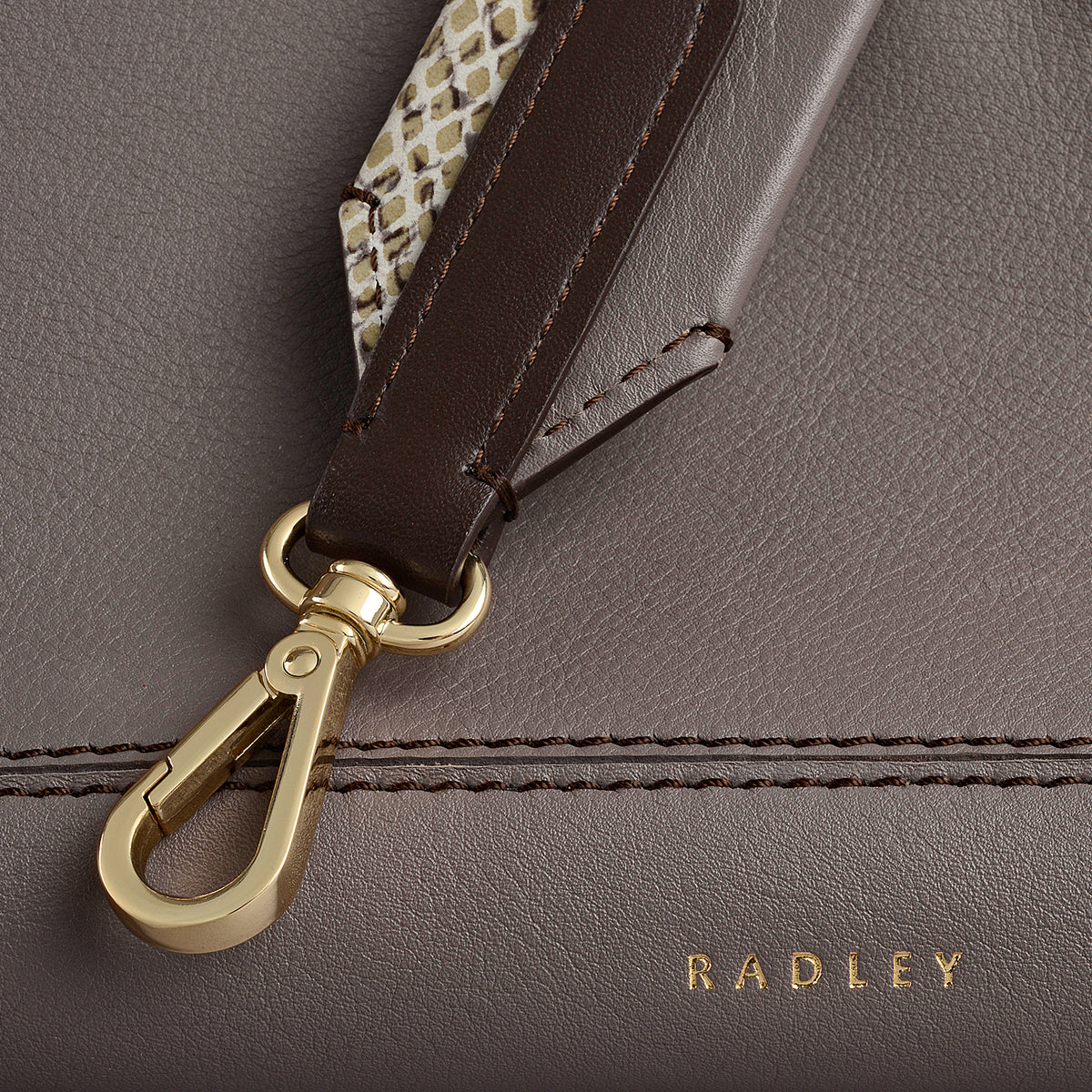 Radley London Coffee Medium Ziptop Shoulder Bag