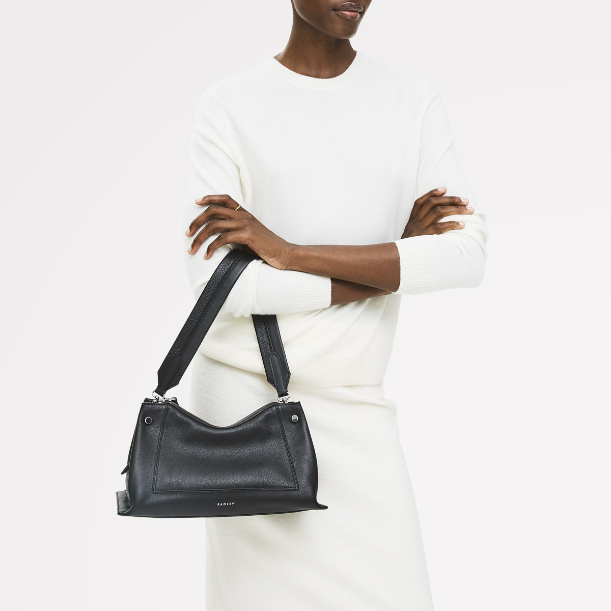 Radley London Black Medium Ziptop Shoulder Bag