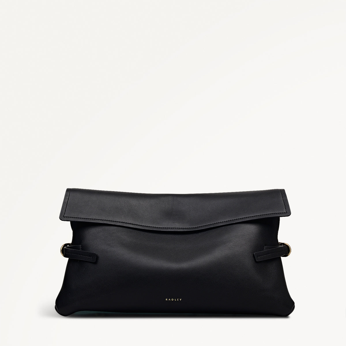 Radley London Black Large Flapover Clutch Bag