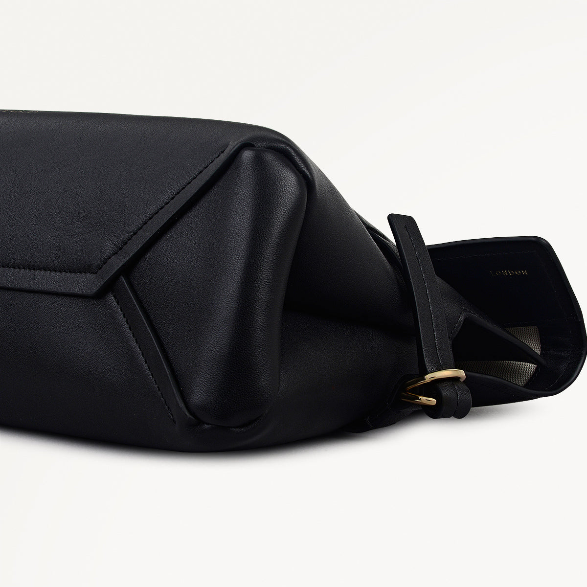 Radley London Black Large Flapover Clutch Bag