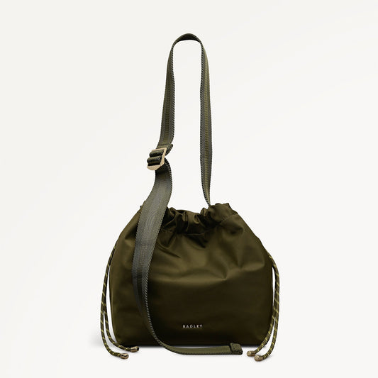 Radley London Khaki Small Open Top Cross Body Bag