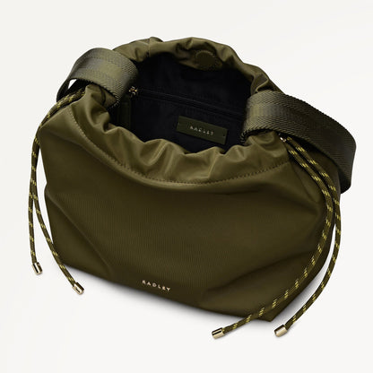 Radley London Khaki Small Open Top Cross Body Bag
