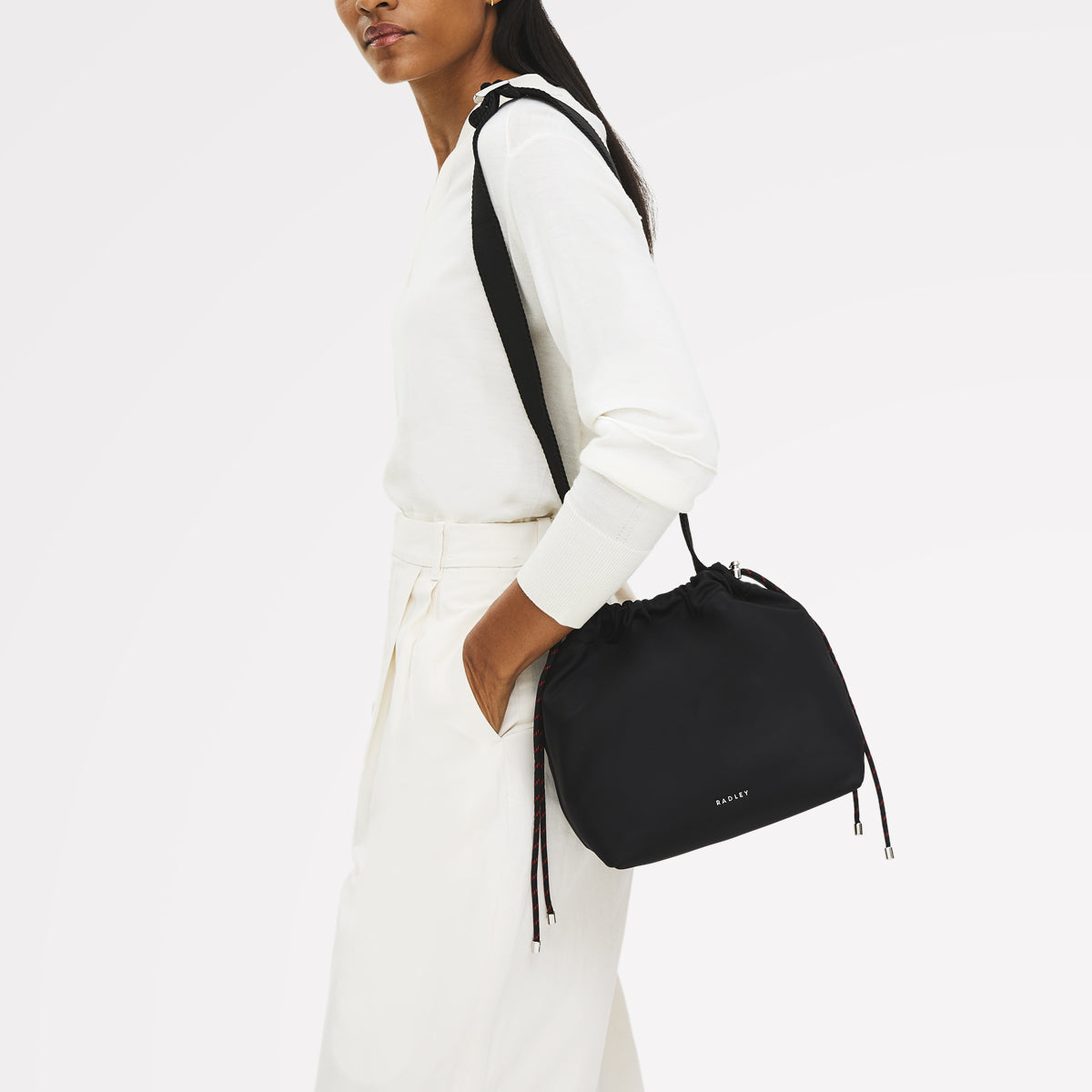 Radley London Black Small Open Top Cross Body Bag