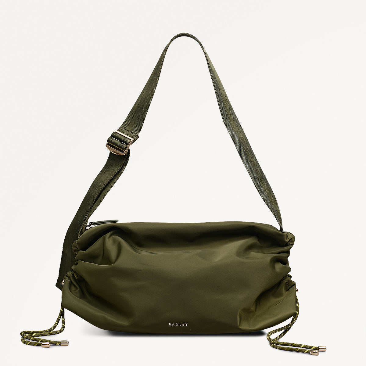 Radley London Khaki Medium Ziptop Cross Body Bag