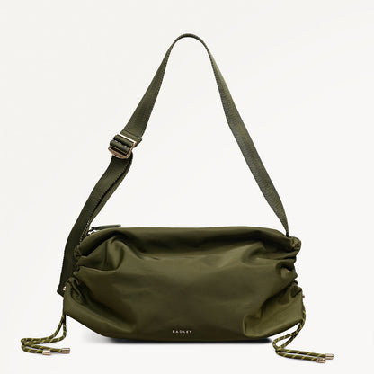 Radley London Khaki Medium Ziptop Cross Body Bag