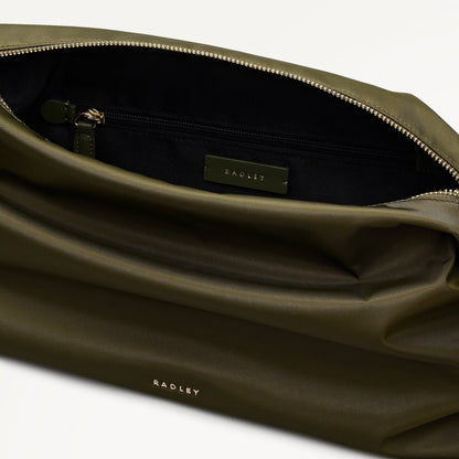 Radley London Khaki Medium Ziptop Cross Body Bag