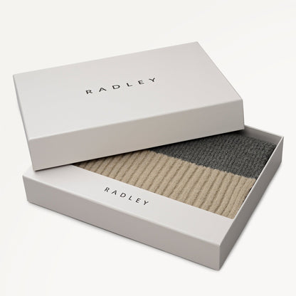 Radley London Dark Grey Knitted Scarf
