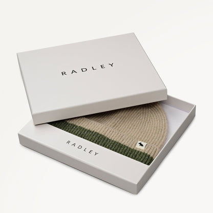 Radley London Oatmeal Marl Knitted Hat
