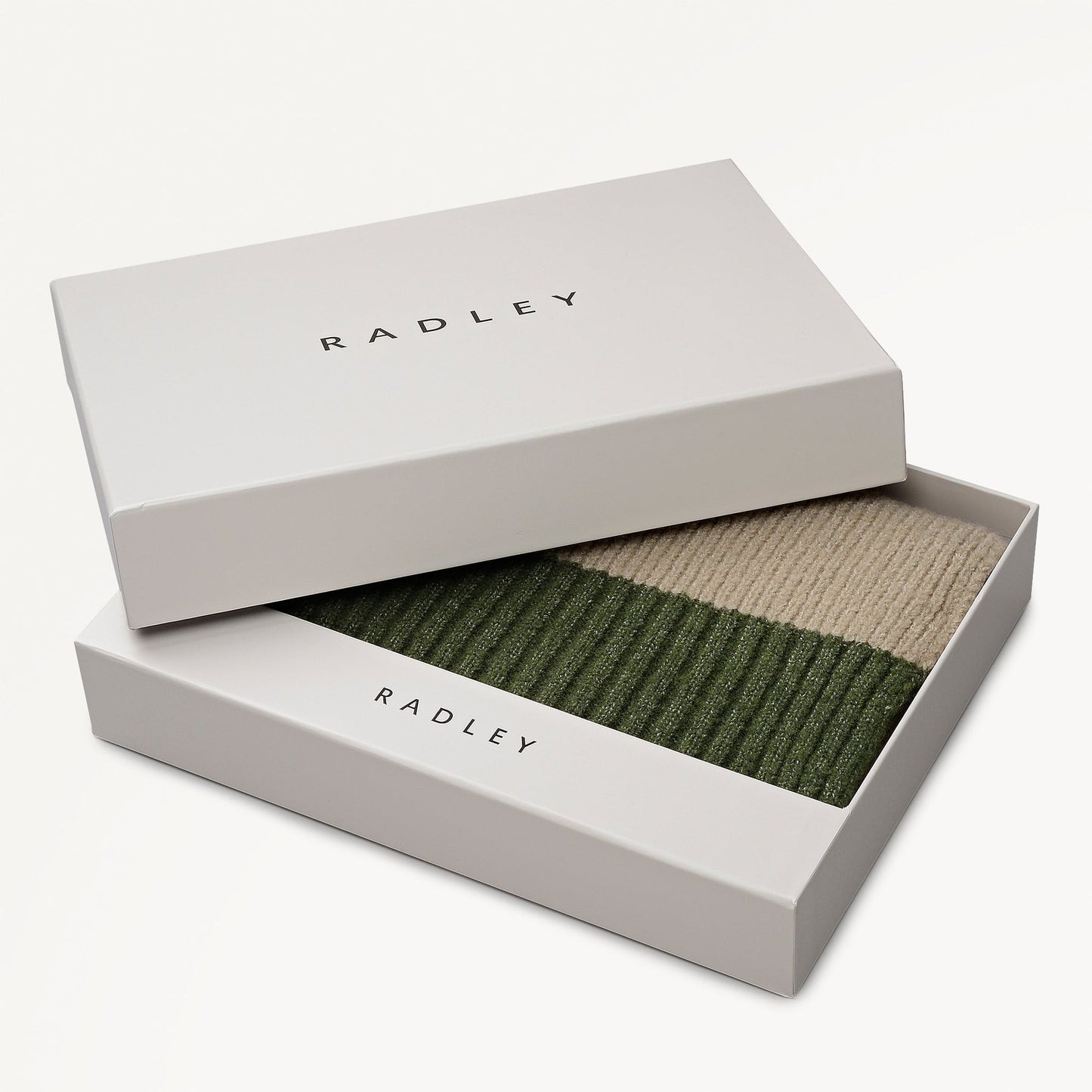 Radley London Oatmeal Marl Knitted Scarf