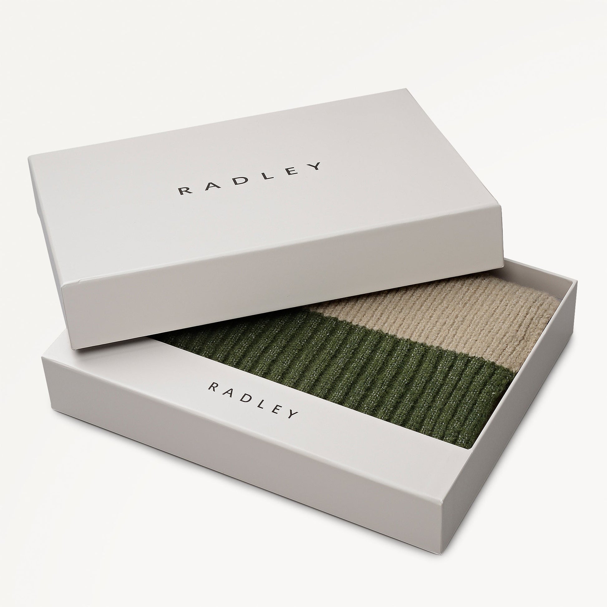 Radley London Oatmeal Marl Knitted Scarf