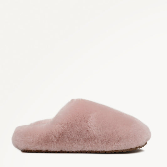 Radley London Pink Luxe Shearling Fluff Mule